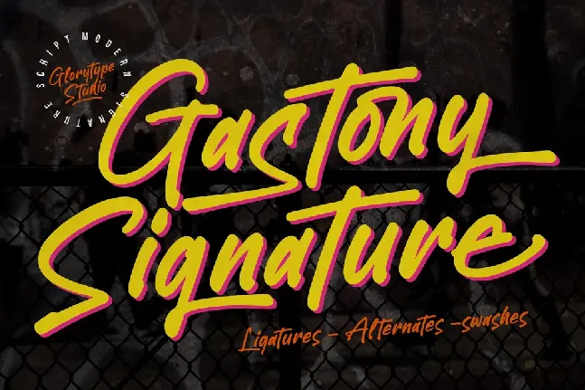 Gastony Signature font