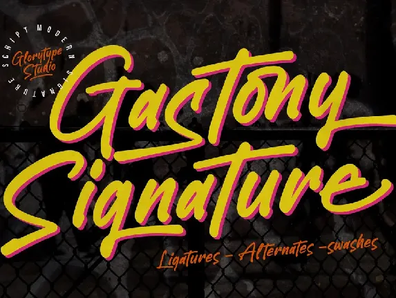 Gastony Signature font