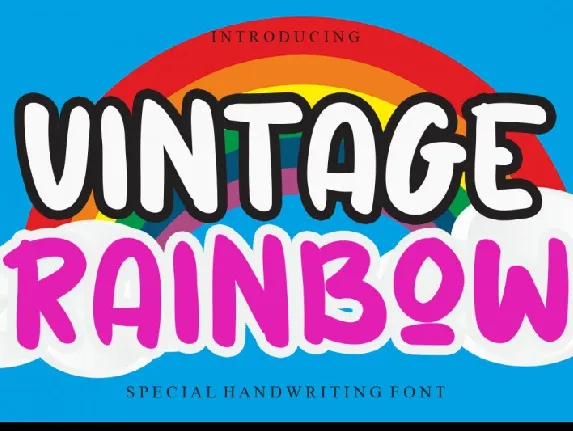 Vintage Rainbow font