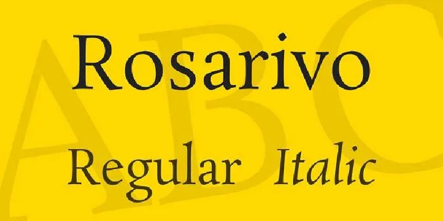 Rosarivo font