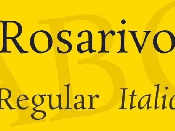 Rosarivo font