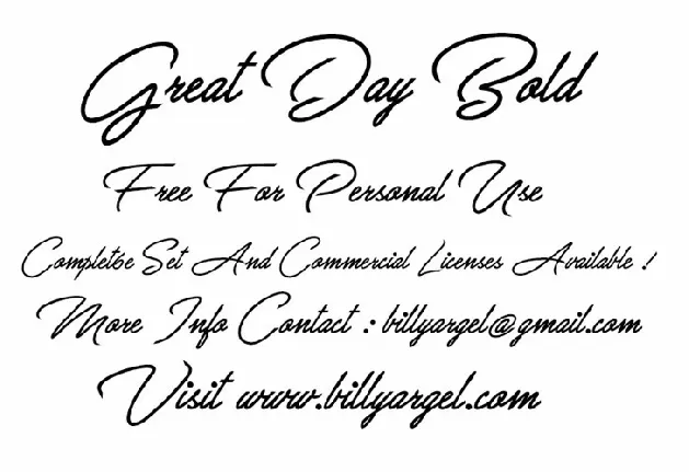 Great Day Bold font