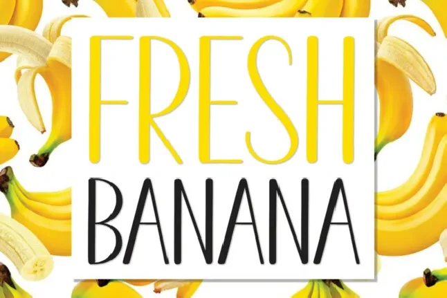 Fresh Banana Display font