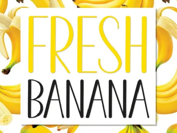 Fresh Banana Display font