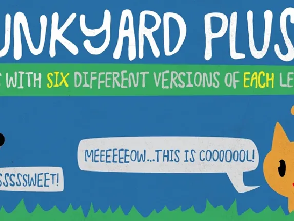 Junkyard Plush Free font