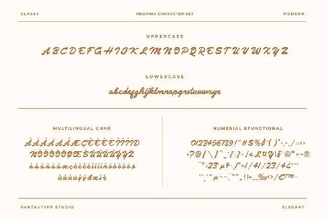 Megania font