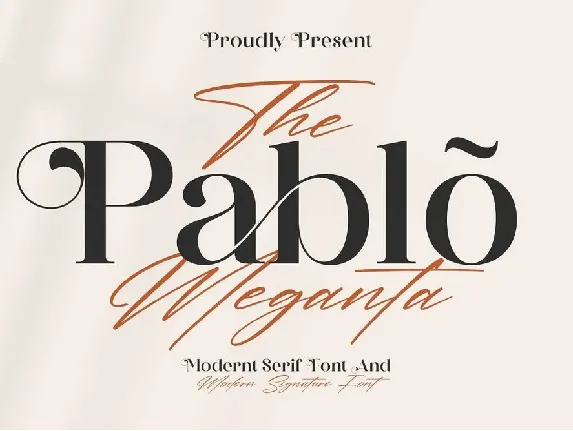 The Pablo Meganta Duo font