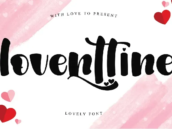 Loventtine - PERSONAL USE font