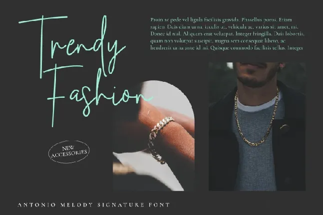 Antonio Melody Signature font