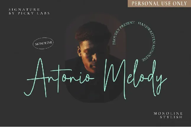 Antonio Melody Signature font