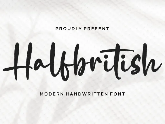 Halfbritish font