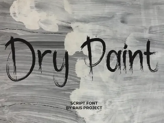 Dry Paint font