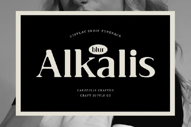 Alkalis Blur font