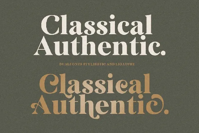 Classical Authentic font