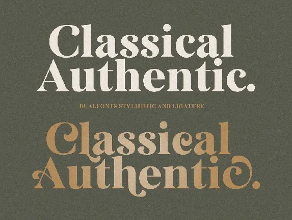 Classical Authentic font