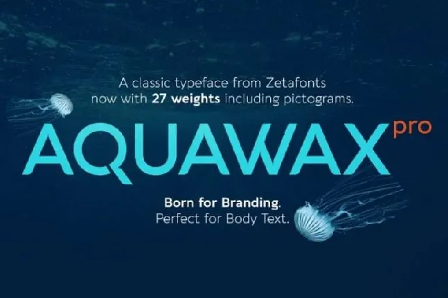 Aquawax Pro Family font