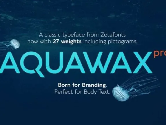 Aquawax Pro Family font