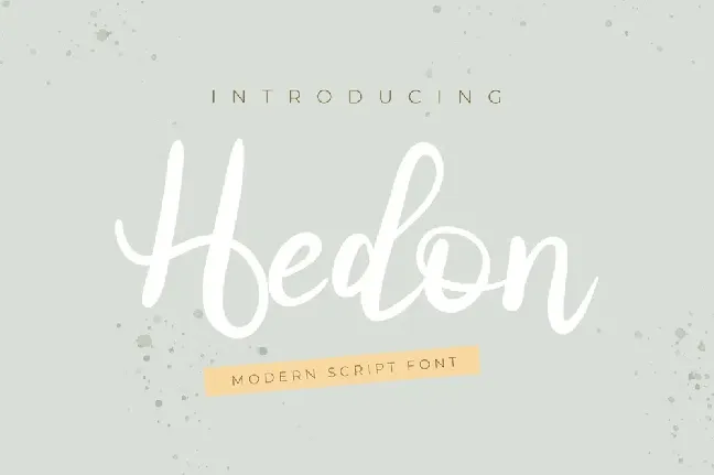 Hedon font