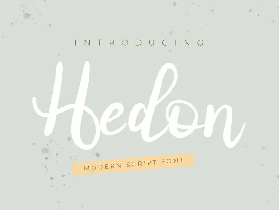 Hedon font