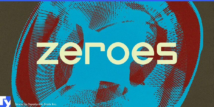 Zeroes font