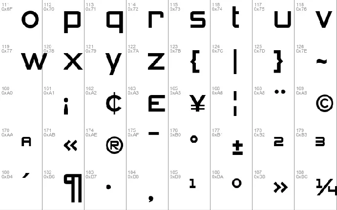 Zeroes font