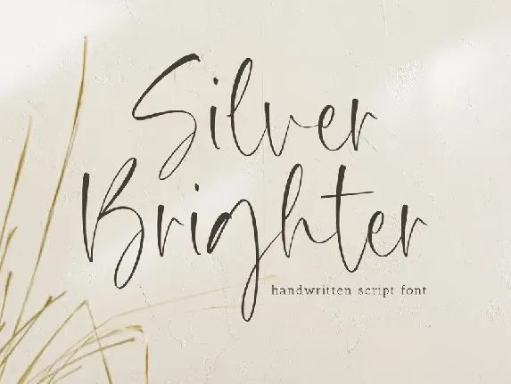 Silver Brighter font