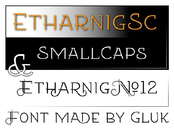 Etharnig font