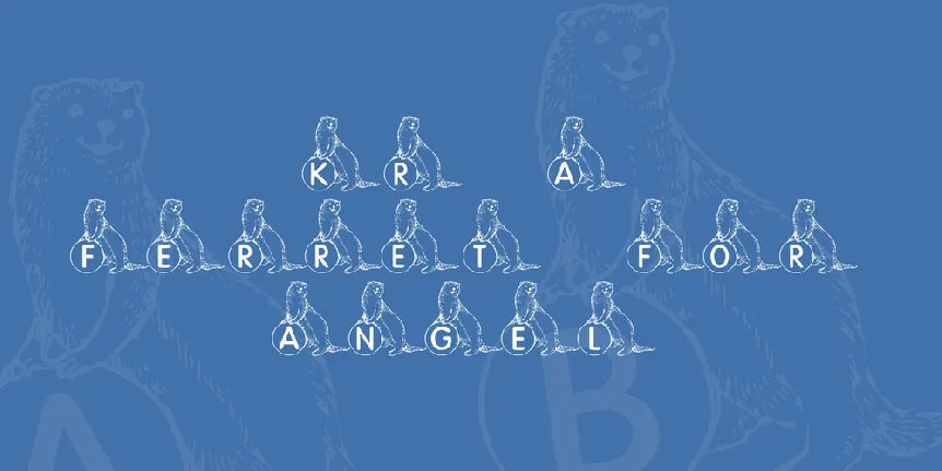 KR A Ferret for Angel font