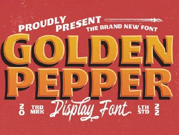 Golden Pepper font