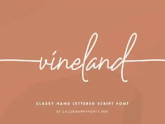 Vineland Handwriting font