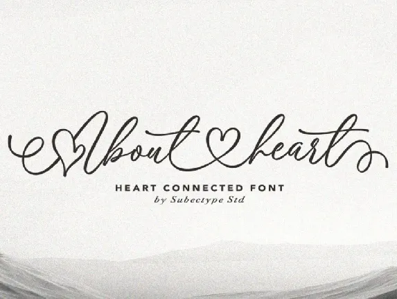 Aboutheart font