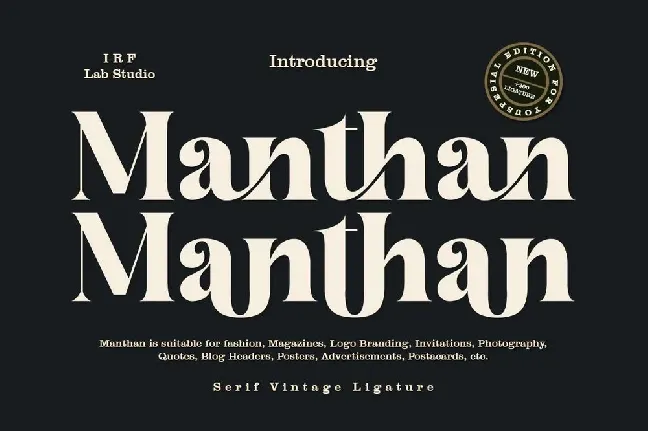 Manthan font