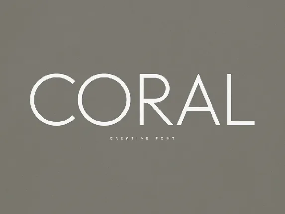 Coral font