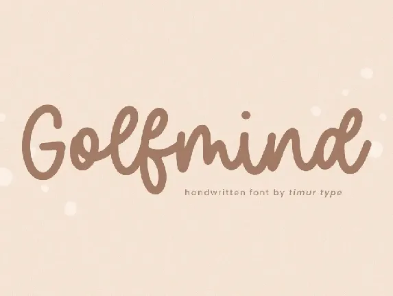 Golfmind font