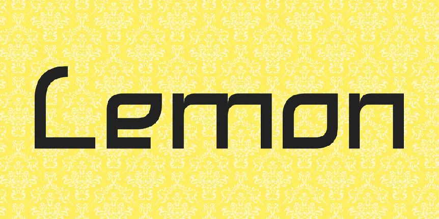 Lemon font