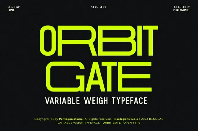 Orbit Gate font