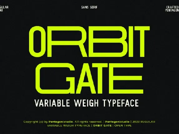 Orbit Gate font