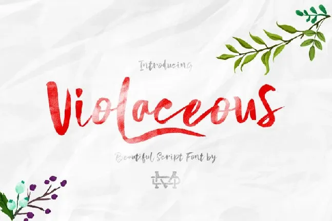 Violaceous Modern Script font