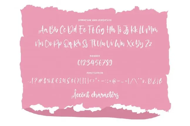 Glittery Modern Handwritten font