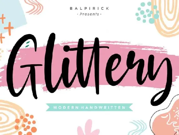 Glittery Modern Handwritten font