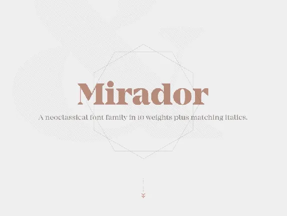 Mirador Typeface font