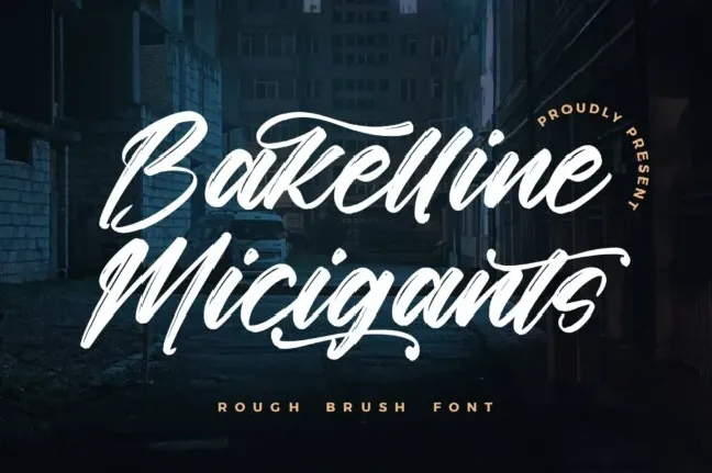 Bakelline Micigants font