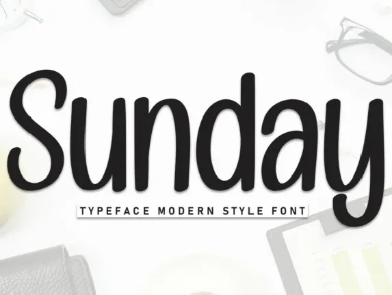 Sunday Display font