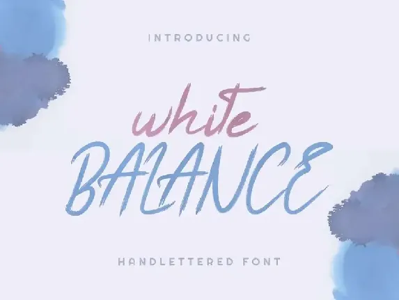 White Balance Demo font