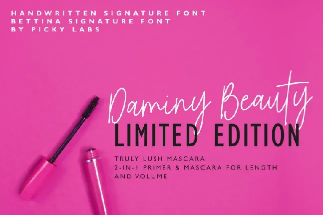 Bettina Signature font