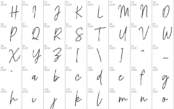 Bettina Signature font