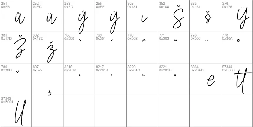 Bettina Signature font