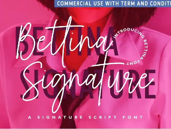 Bettina Signature font