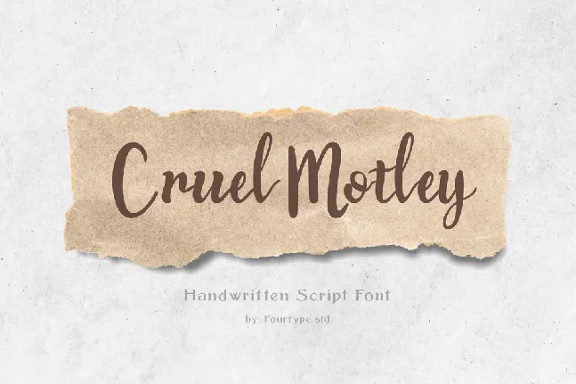 Cruel Motley font