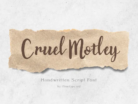 Cruel Motley font